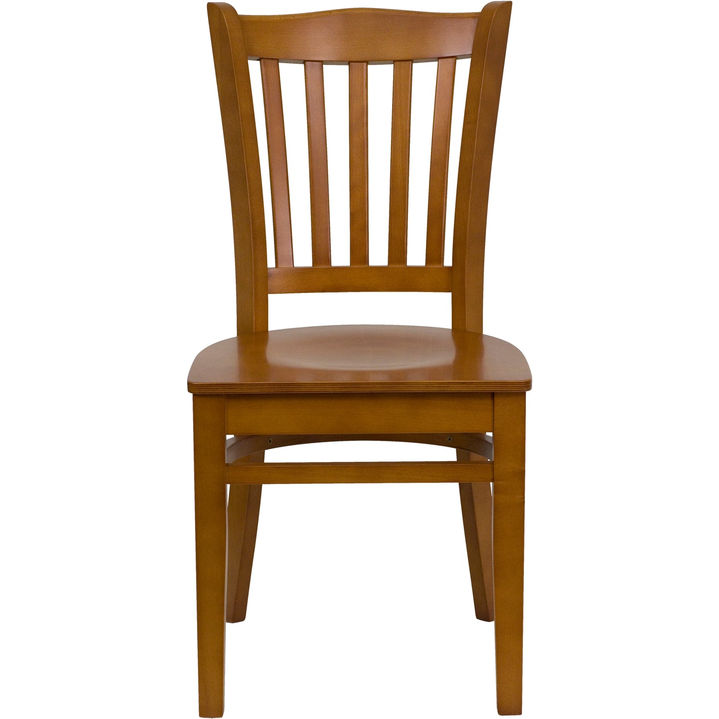 Vertical Slat Back Cherry Wood Restaurant Chair