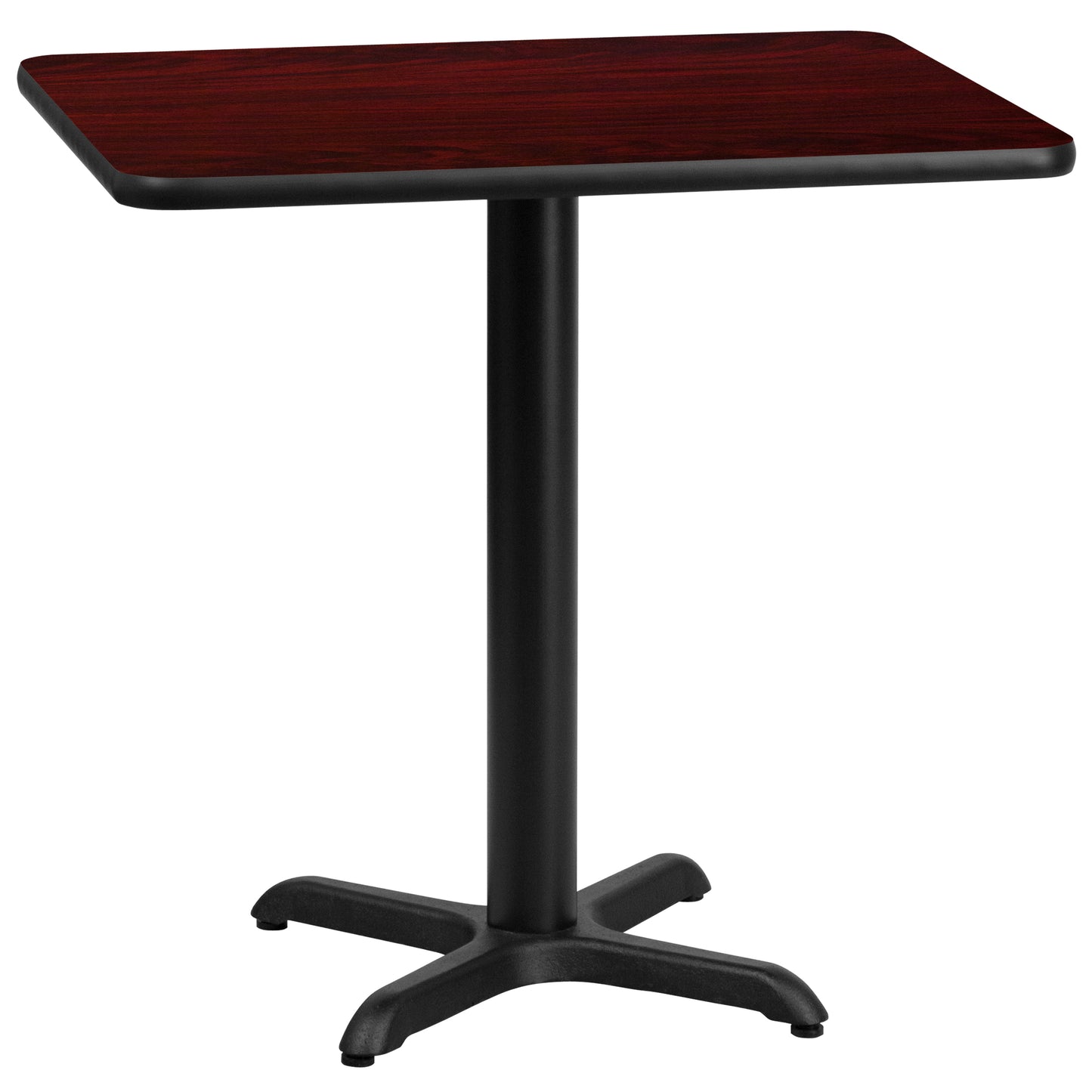 24'' x 30'' Rectangular Laminate Dining Table with 22'' x 22'' Table Base