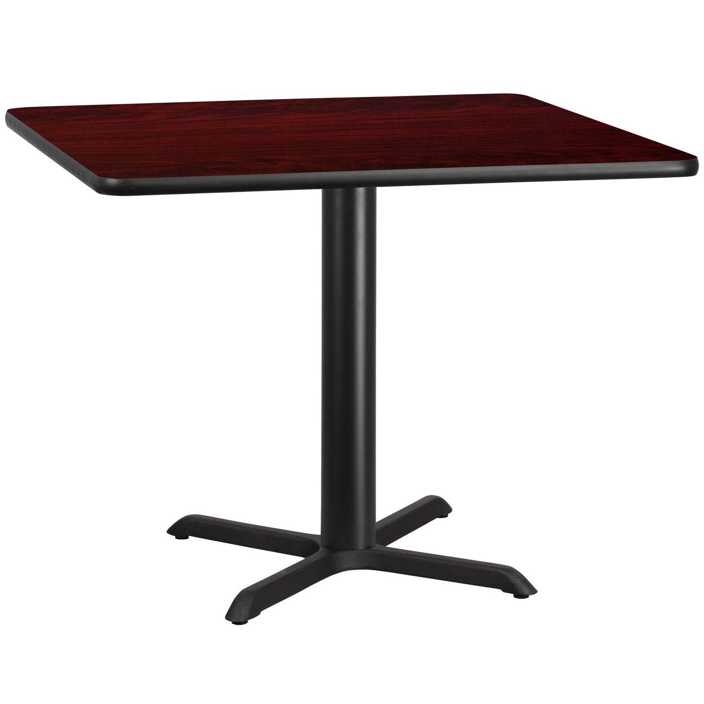 42'' Square Laminate Restaurant Dining Table with 33" x 33" Table Base