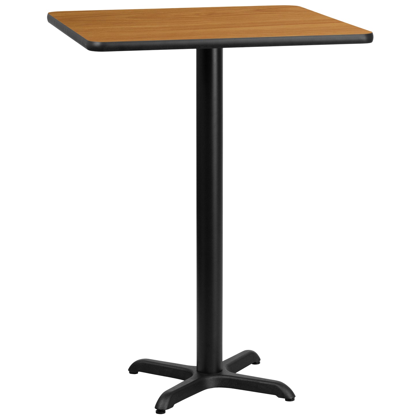 24" Square Laminate  Bar Height Table with 22'' x 22'' Table Base