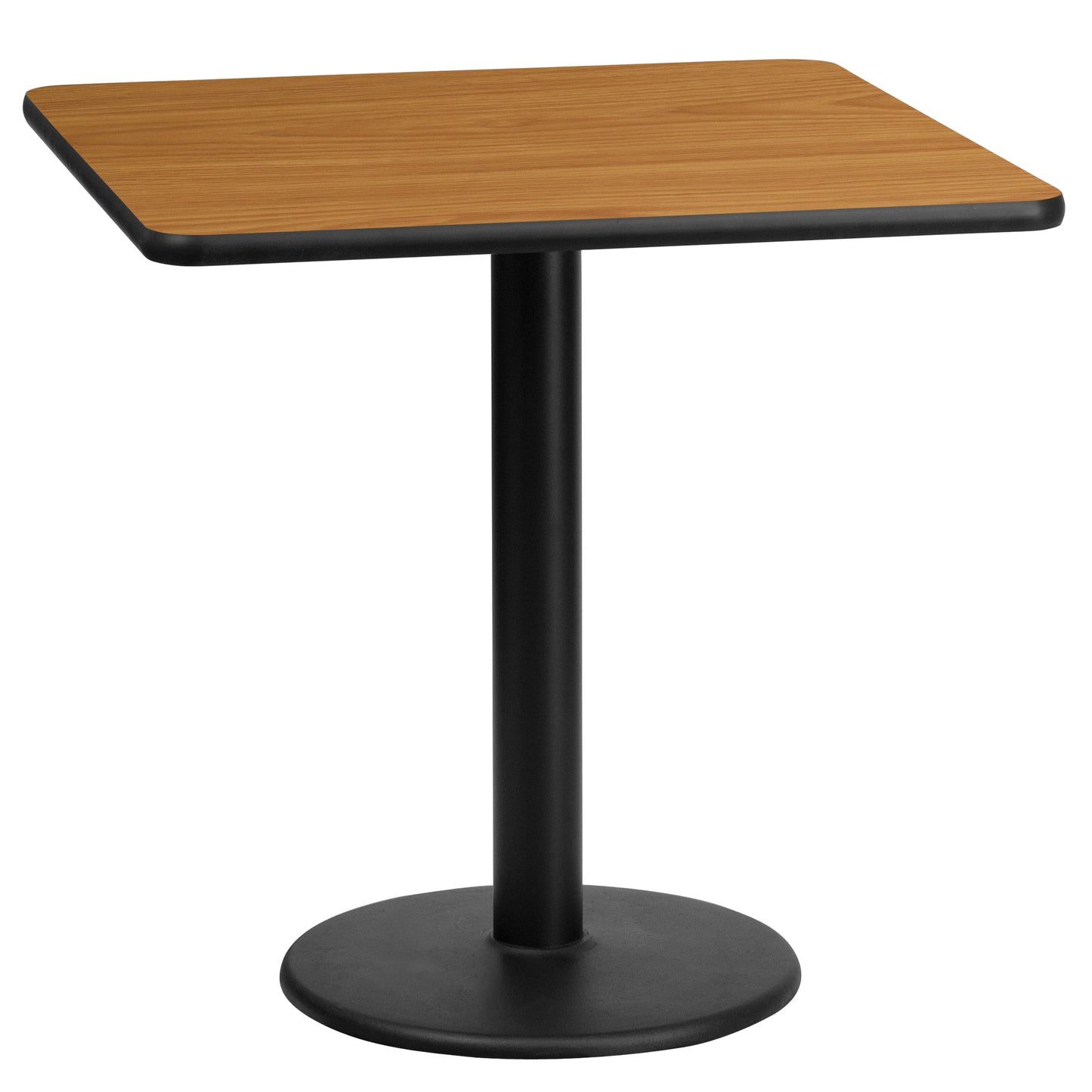 24'' Square Laminate Dining Table with 18" Round Table Base