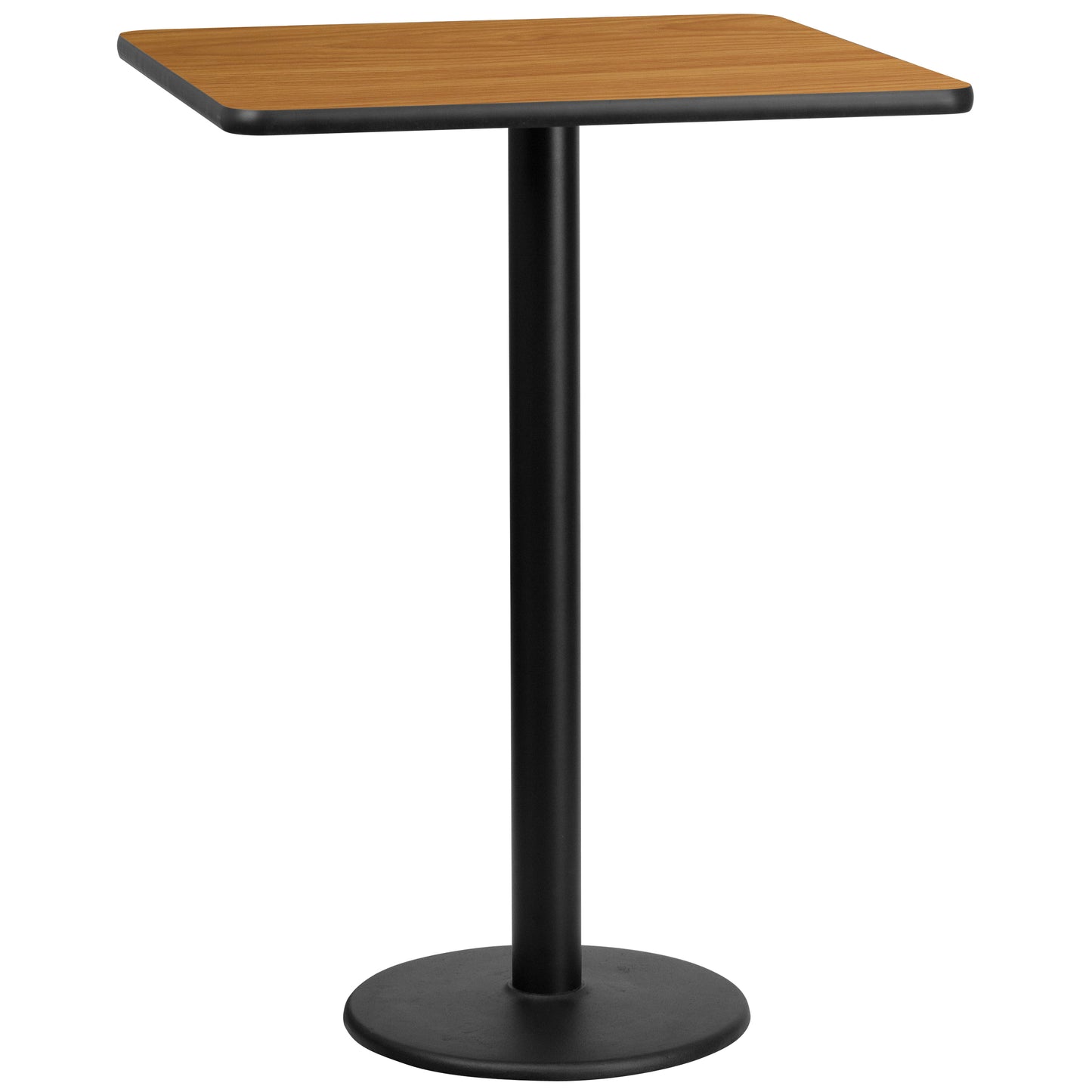 30'' Square Laminate Bar Height Table with 18'' Round Table Base