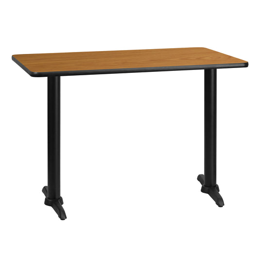 30'' x 42'' Rectangular Laminate Dining Table with 5'' x 22'' Table Base