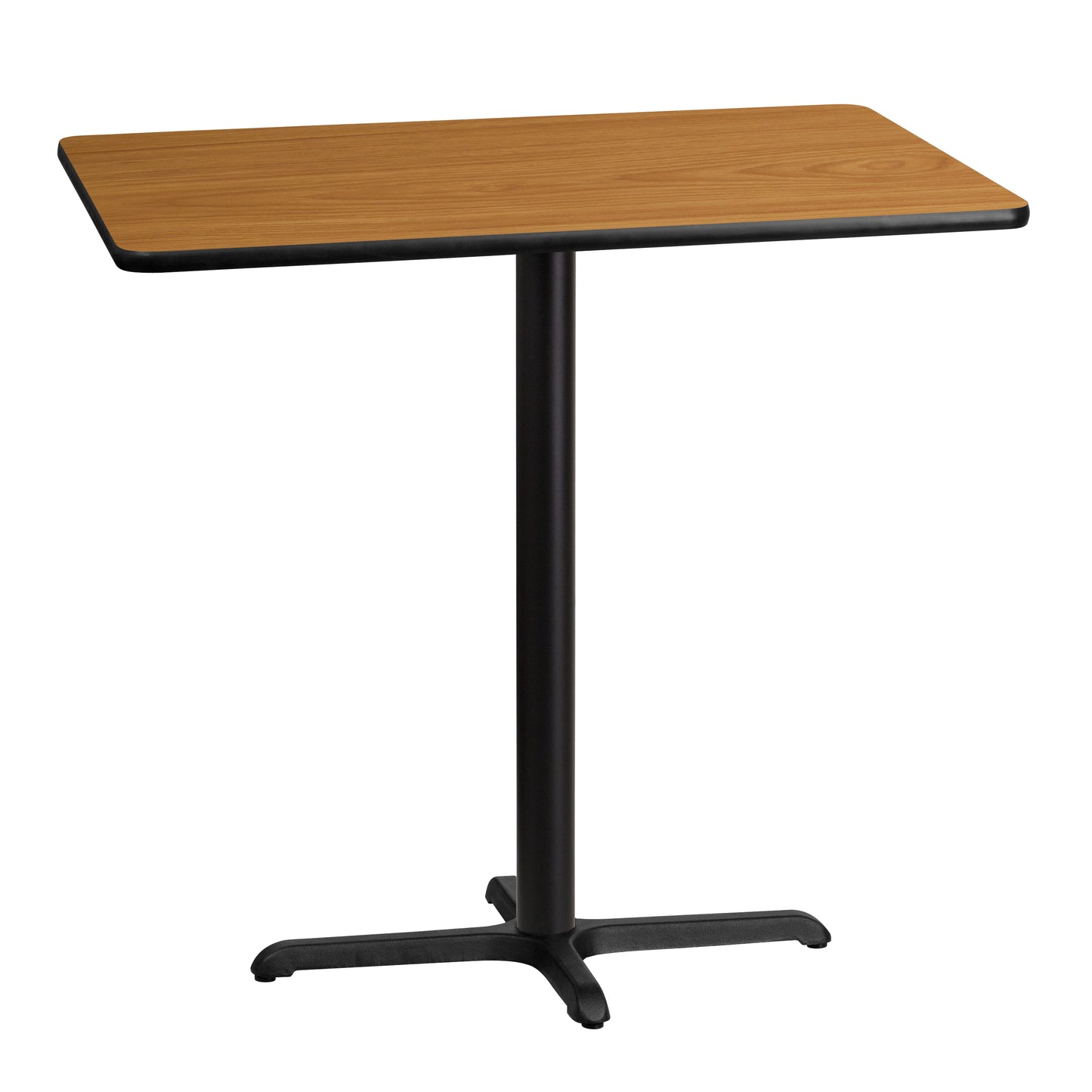 30'' x 42'' Rectangular Laminate Bar Height Table with 23.5'' x 29.5'' Table Base