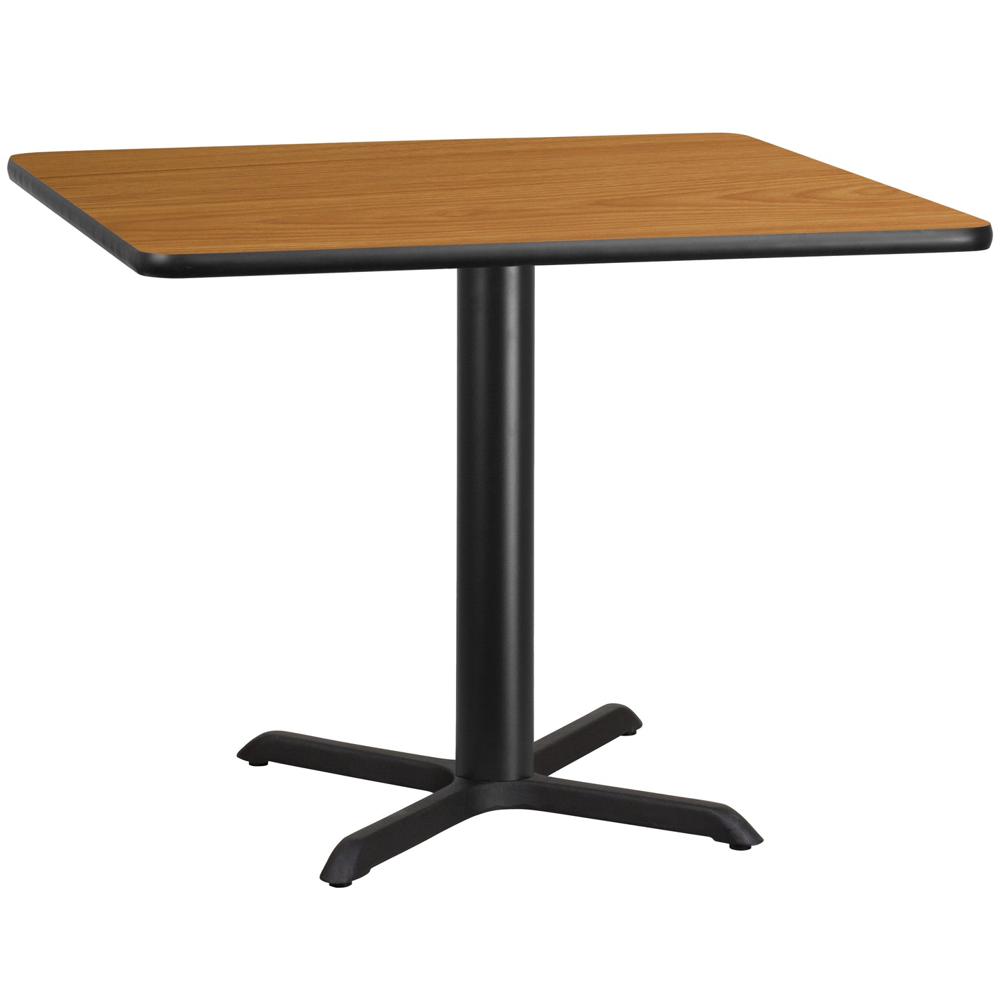 42'' Square Laminate Restaurant Dining Table with 33" x 33" Table Base