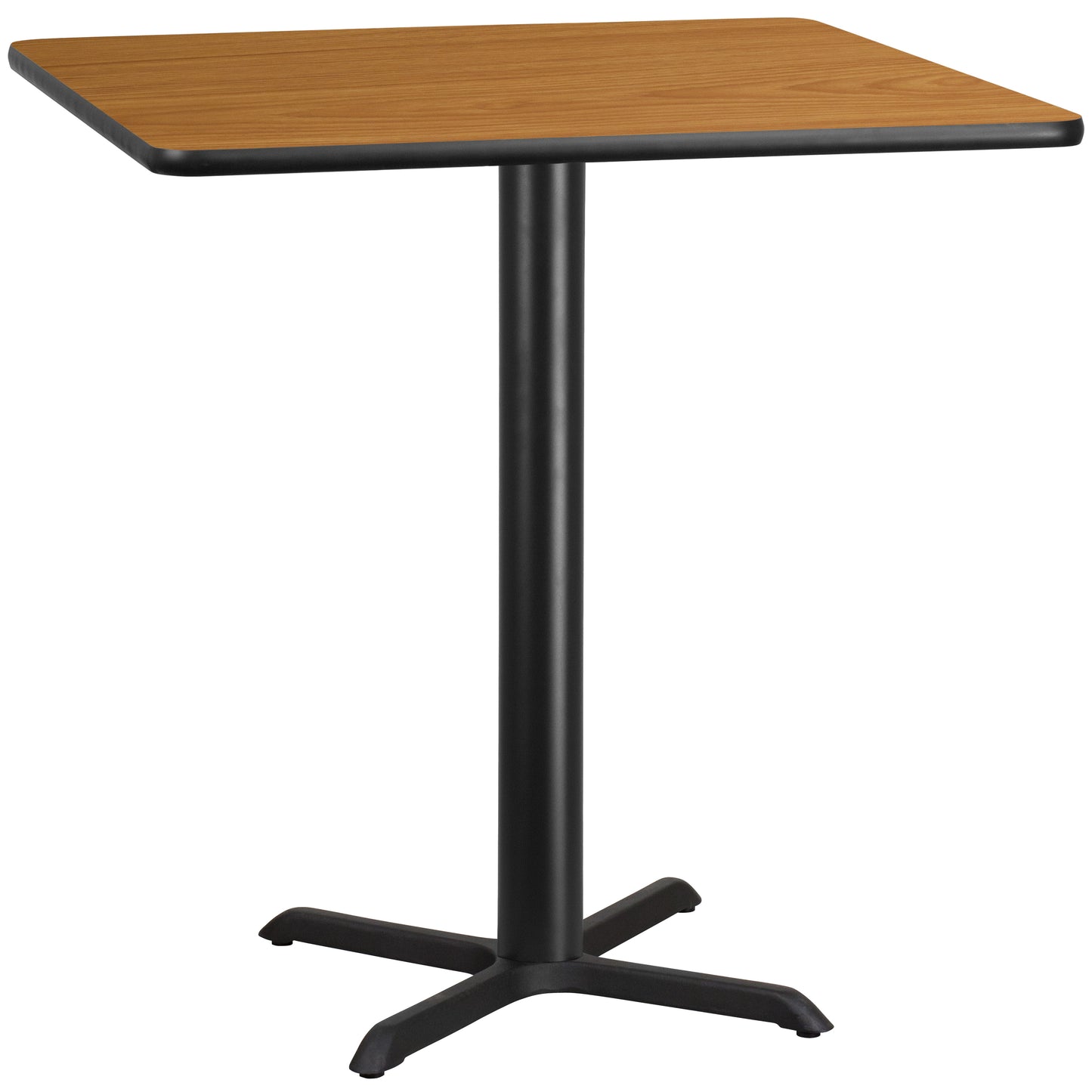 42'' Square Laminate Restaurant Bar Height Table with 33" x 33" Table Base