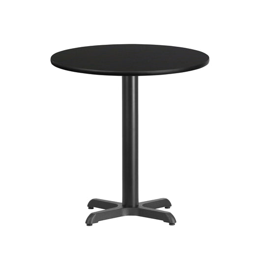 24" Round Restaurant Dining Table with 22" x 22" Table Base