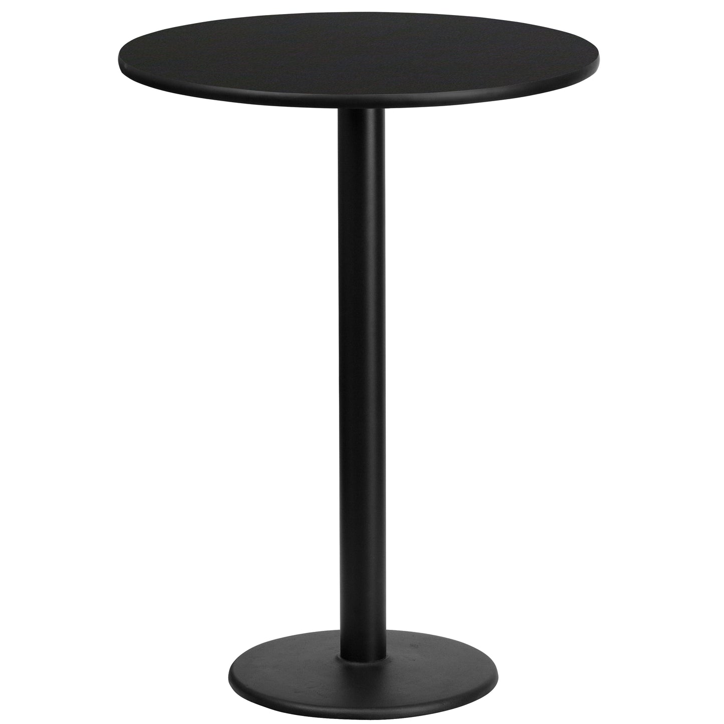 24" Round Restaurant Bar Height Table with 18" Table Base