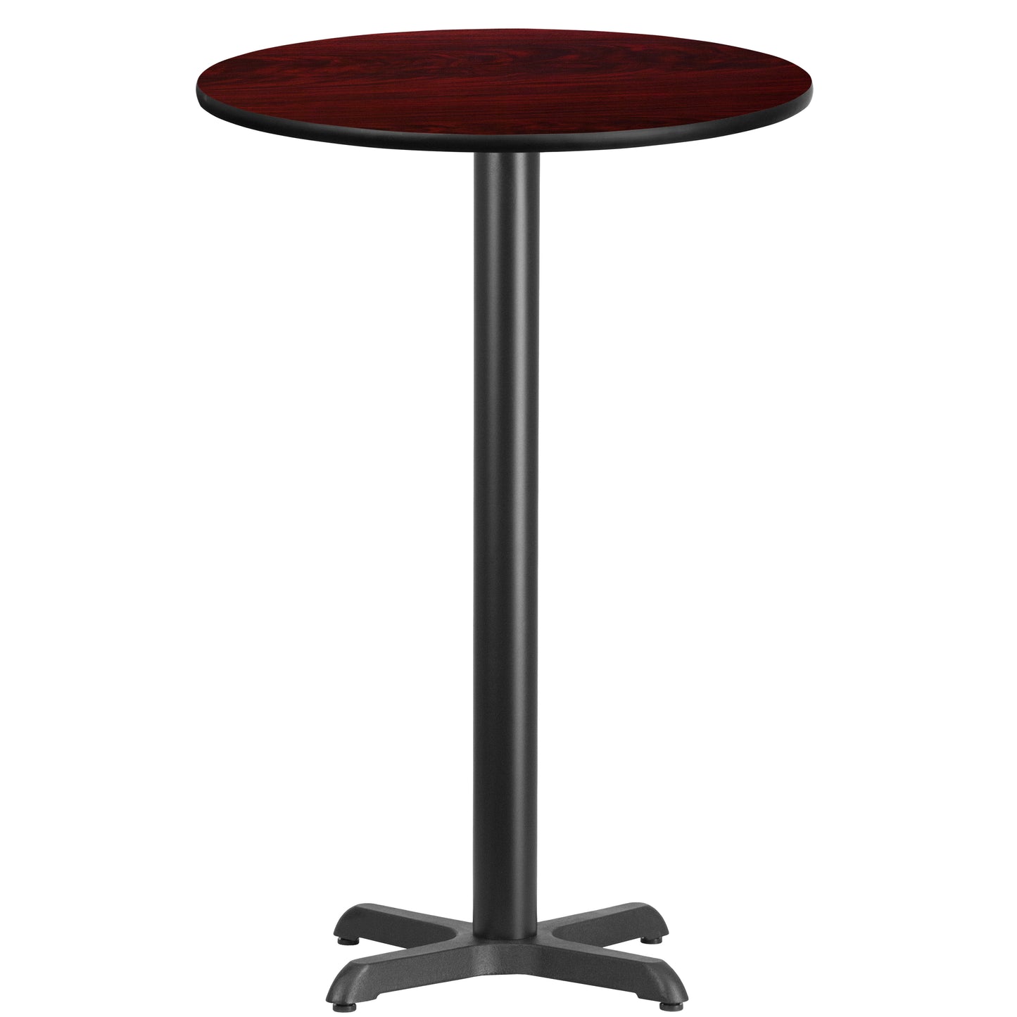 24" Round Restaurant Bar Height Table with 22" x 22" Table Base