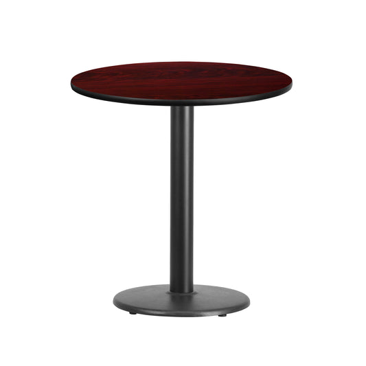 24" Round Restaurant Dining Table with 18" Table Base