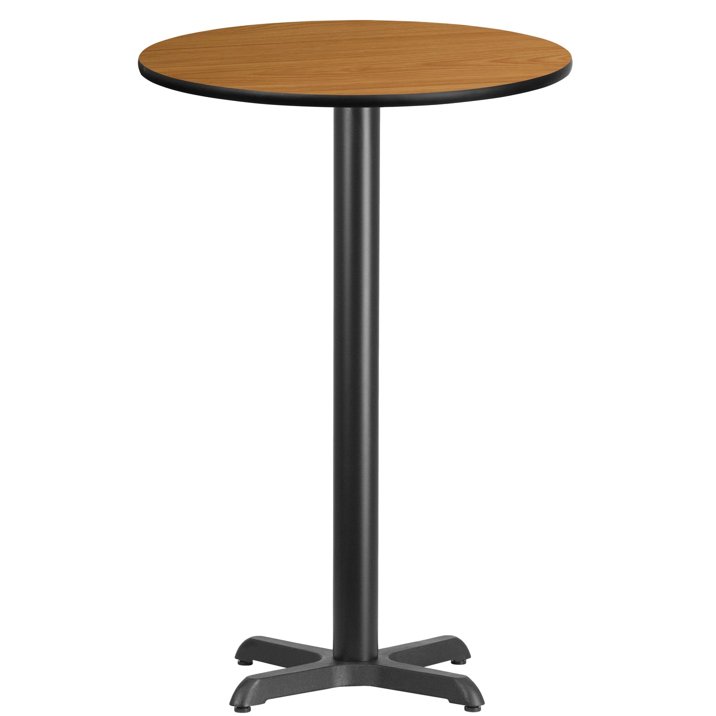 24" Round Restaurant Bar Height Table with 22" x 22" Table Base