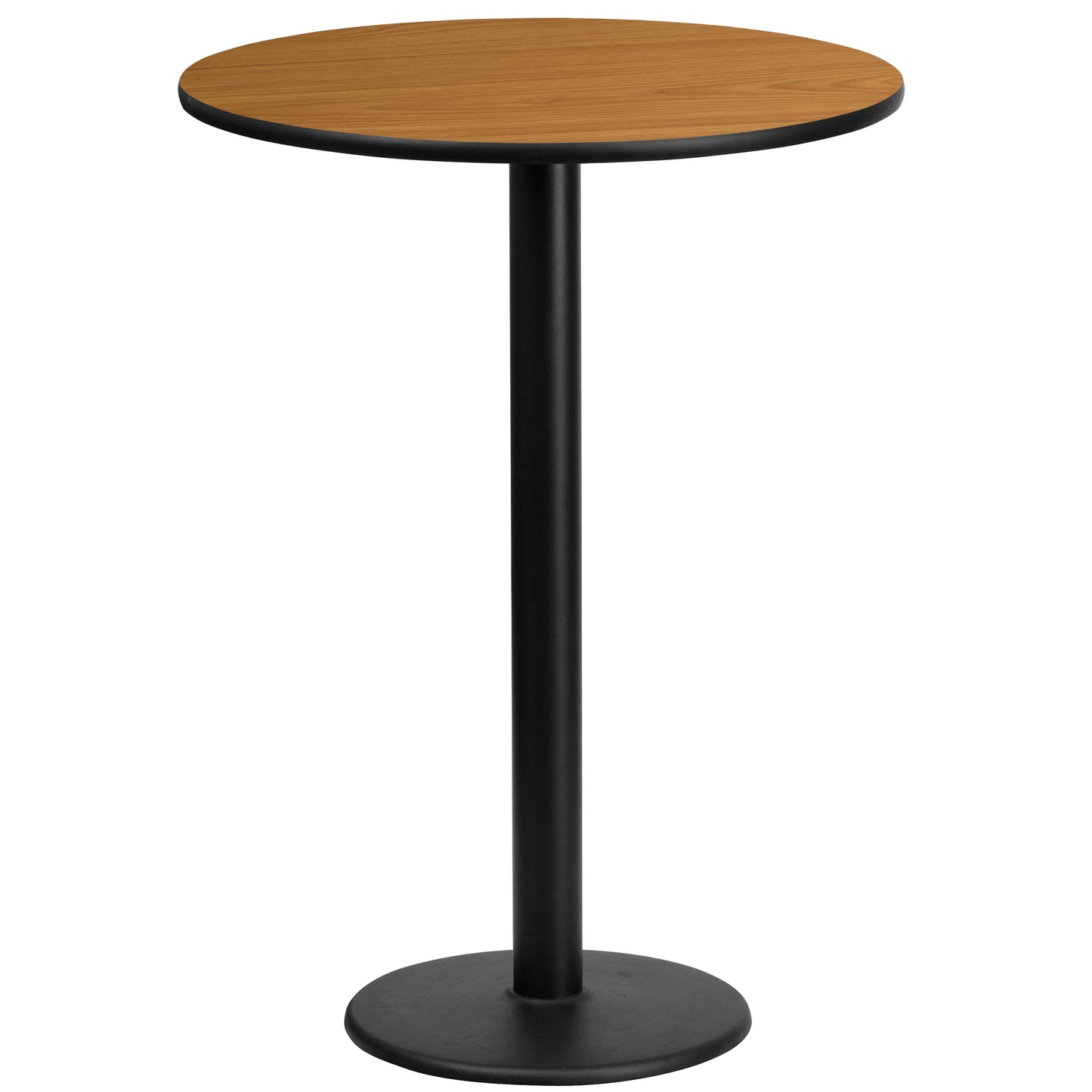 24" Round Restaurant Bar Height Table with 18" Table Base