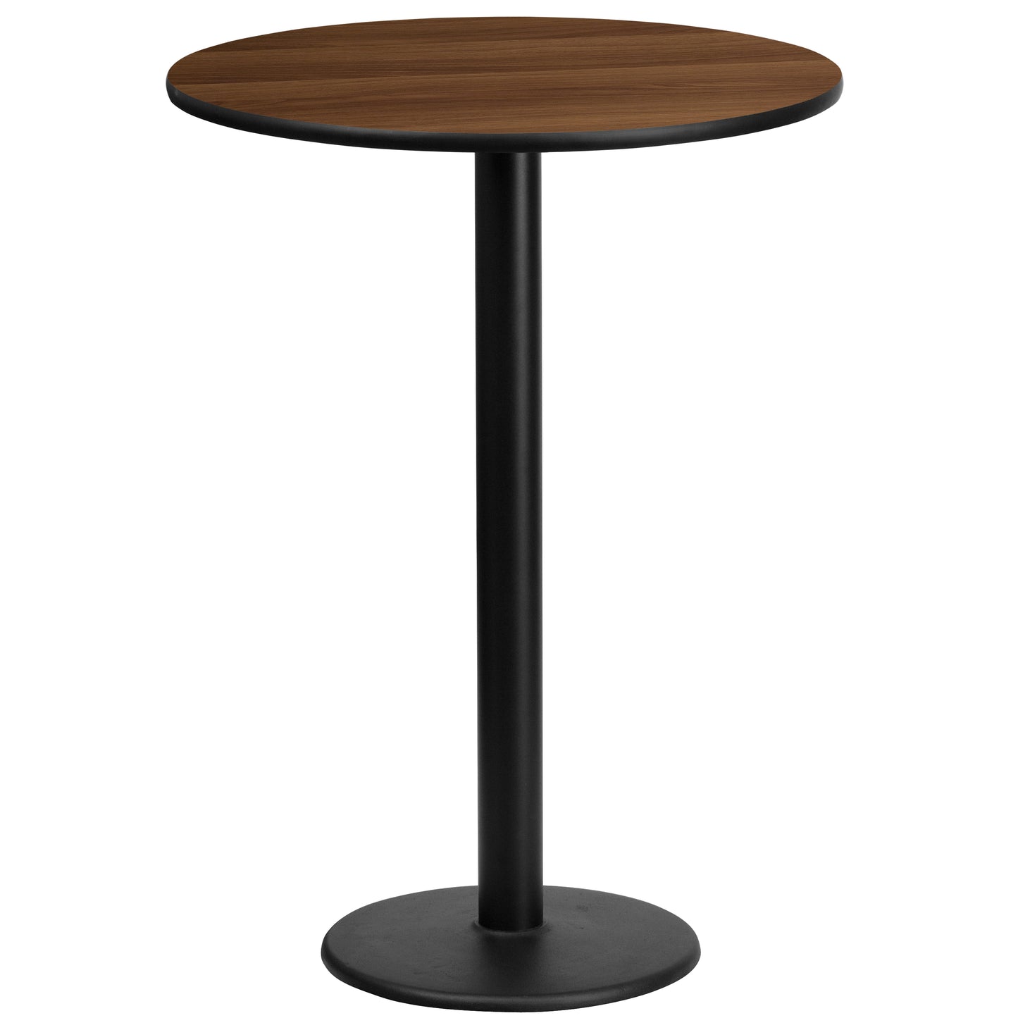 24" Round Restaurant Bar Height Table with 18" Table Base