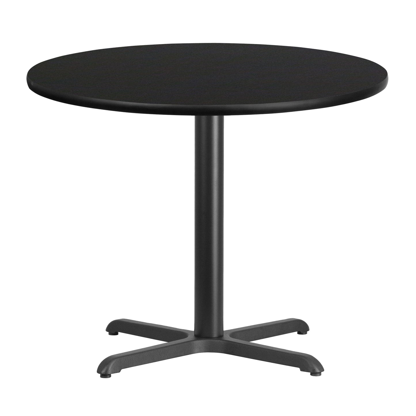 36'' Round Laminate Restaurant Table with 30'' x 30'' Table Base