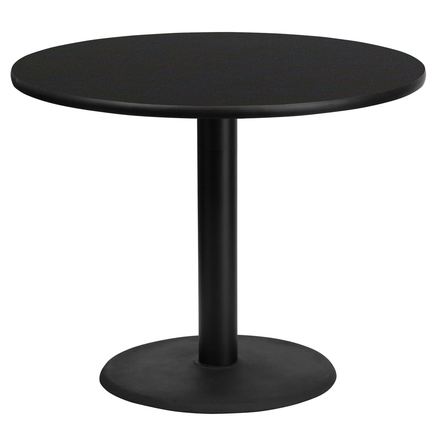 36'' Round Laminate Restaurant Table with 24" Round Table Base