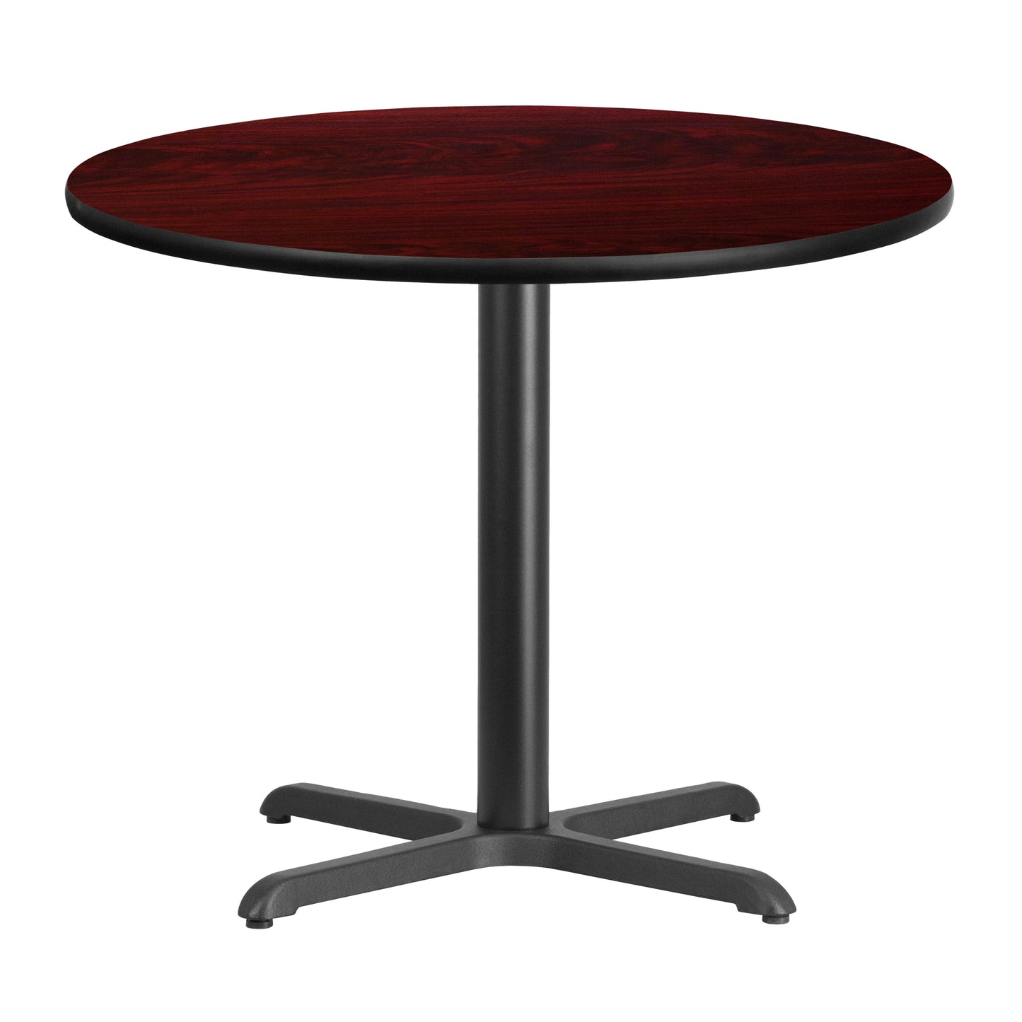 36'' Round Laminate Restaurant Table with 30'' x 30'' Table Base