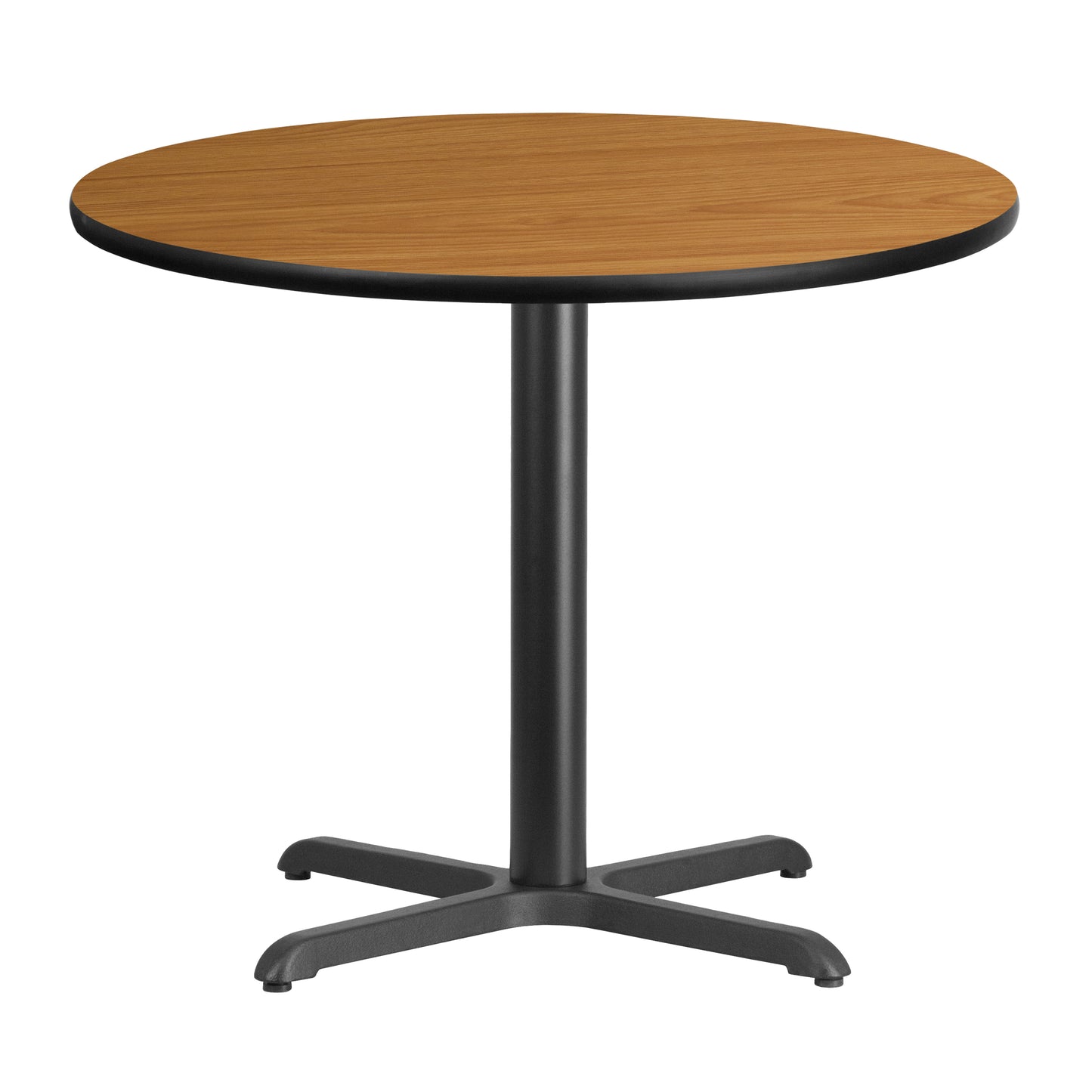 36'' Round Laminate Restaurant Table with 30'' x 30'' Table Base