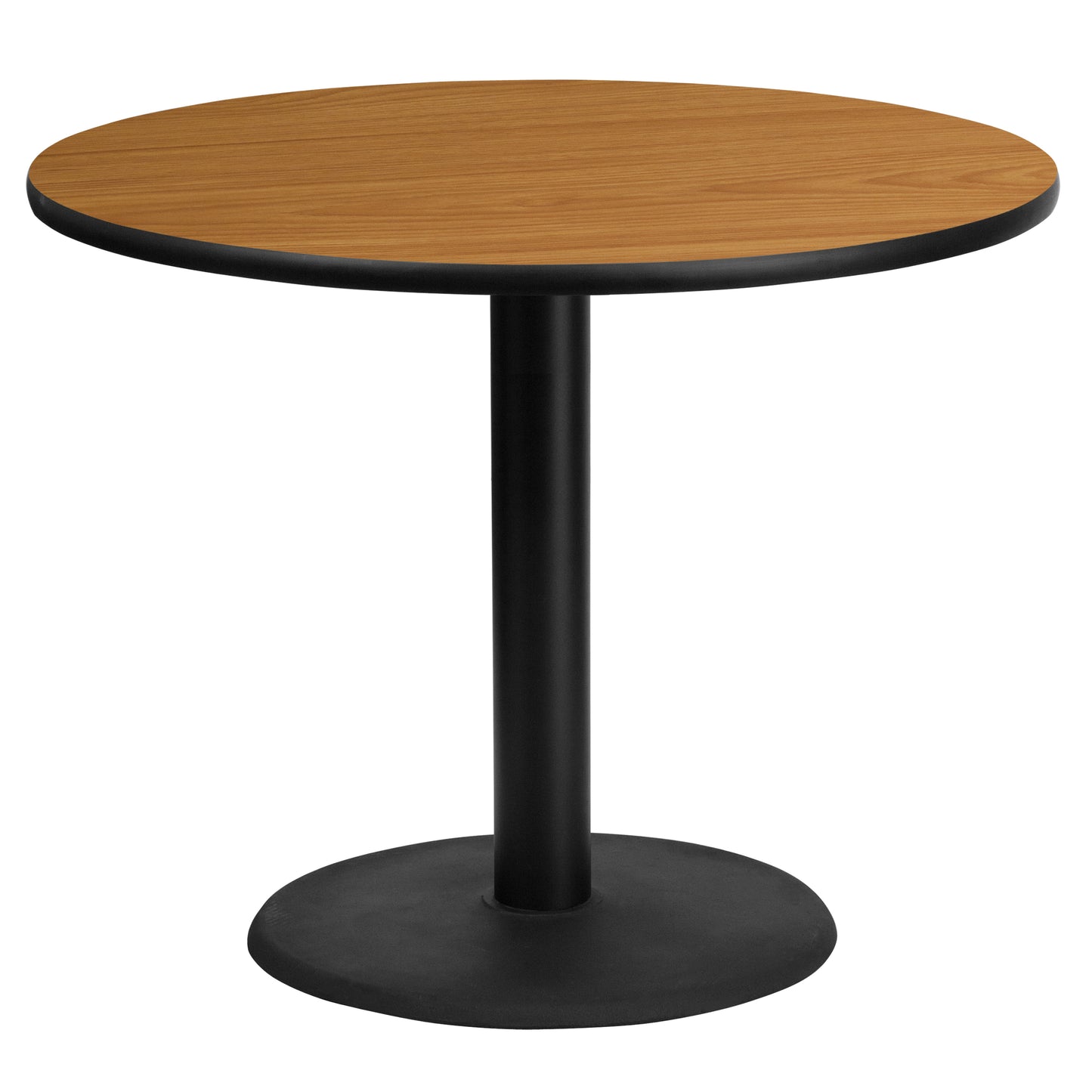 36'' Round Laminate Restaurant Table with 24" Round Table Base