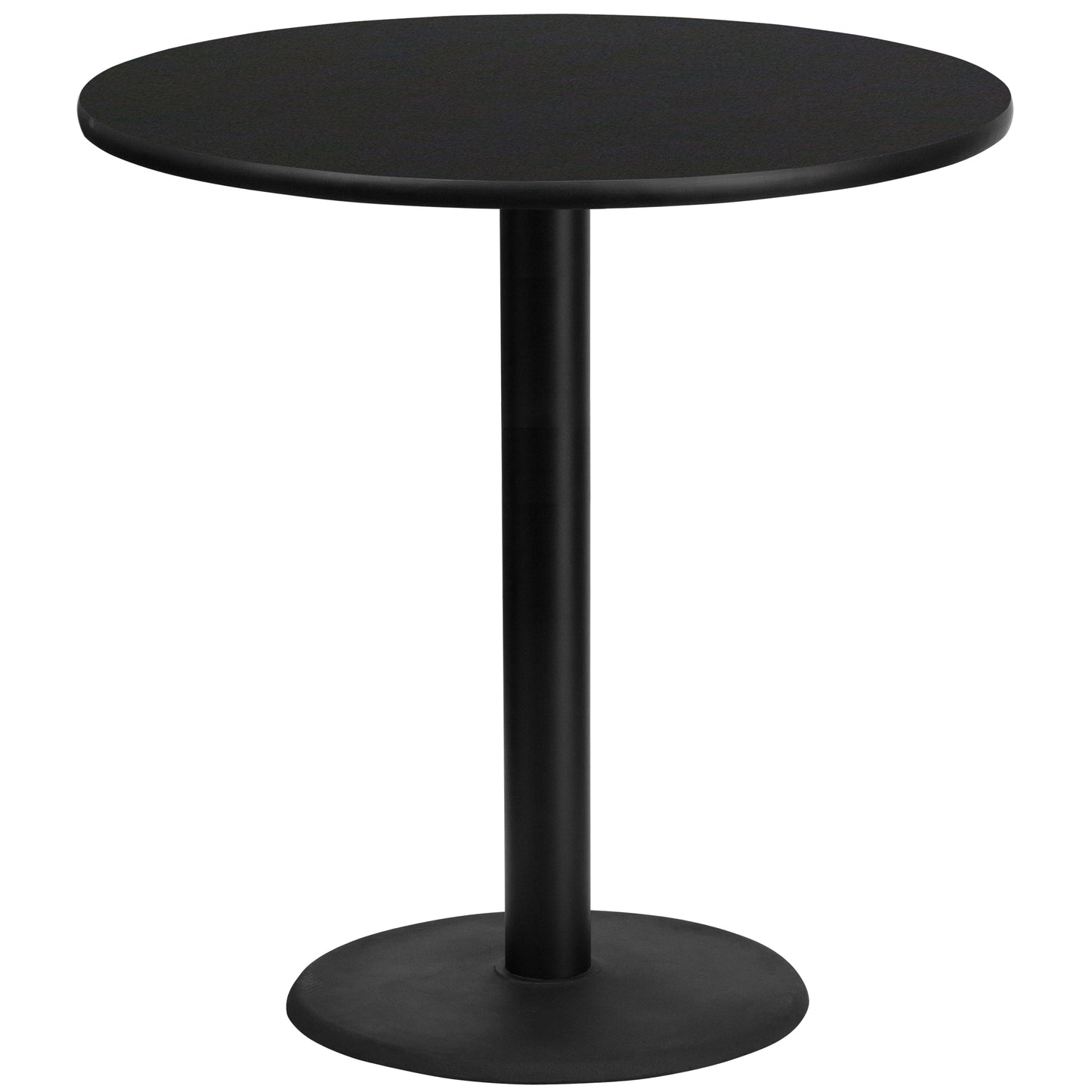 42'' Round Laminate Restaurant Bar Height Table with 24" Table Base