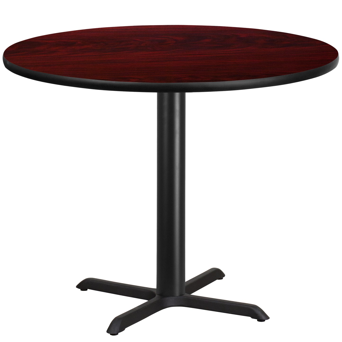 42'' Round Laminate Restaurant Table with 33" x 33" Table Base