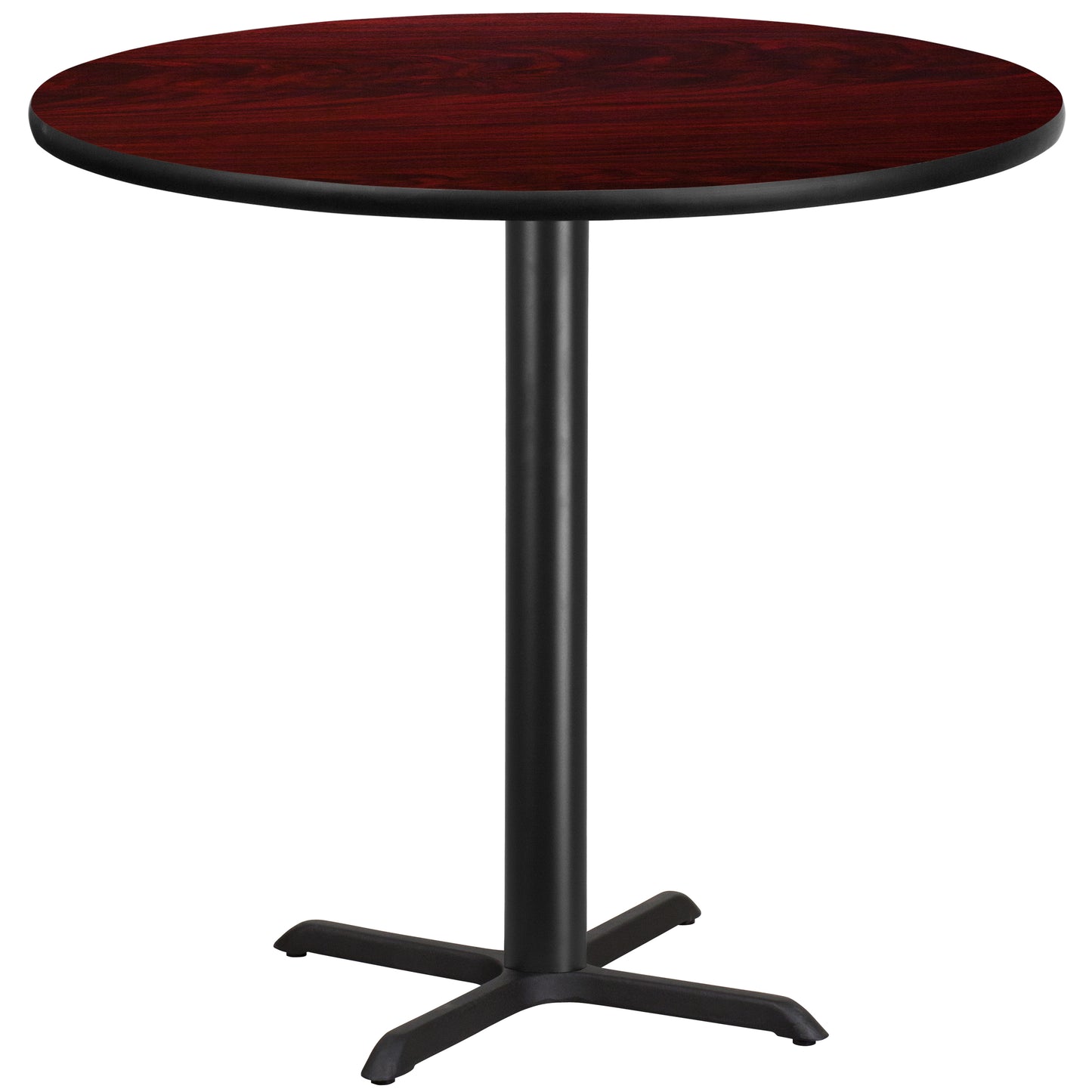 42'' Round Laminate Restaurant Bar Height with 33" x 33" Table Base