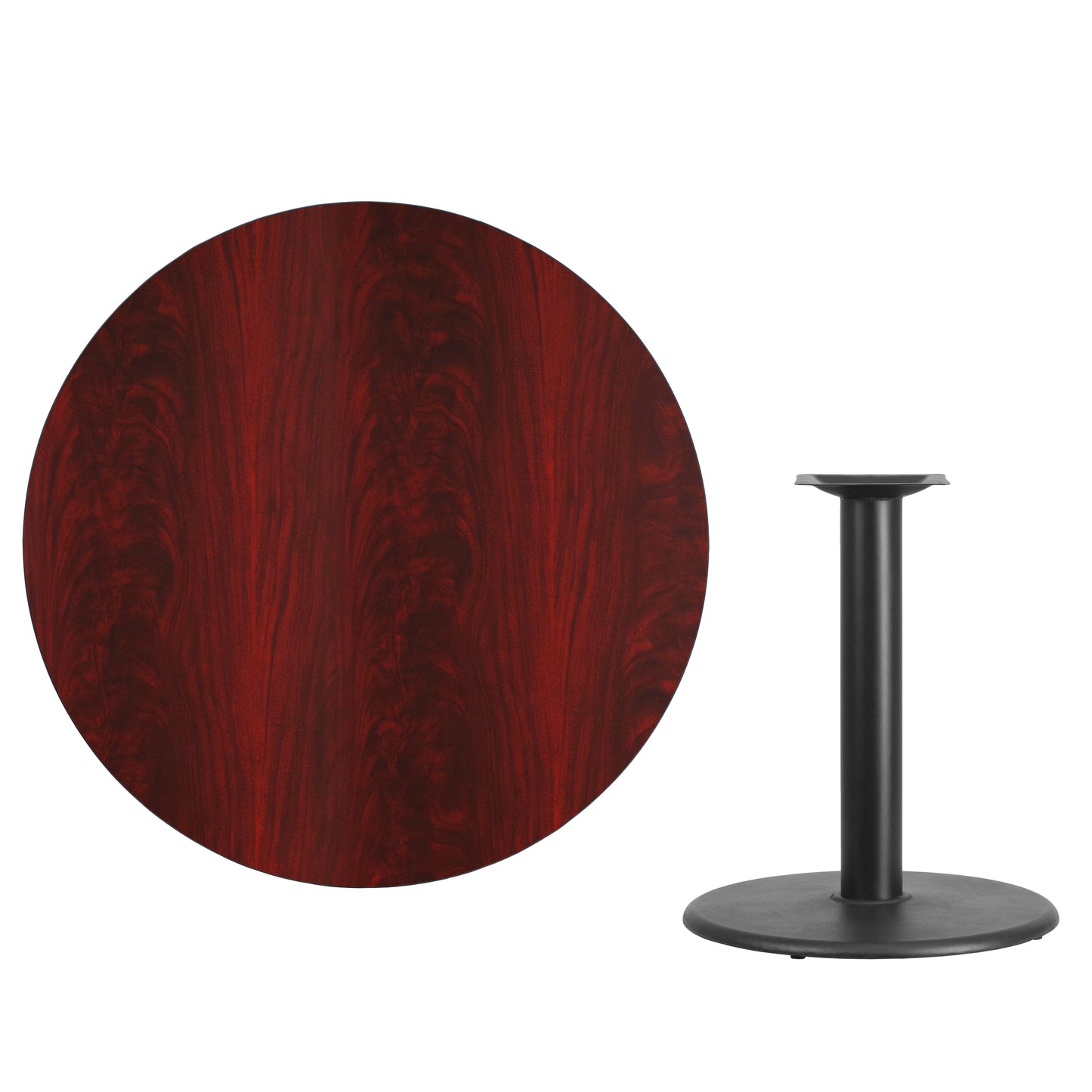 42'' Round Laminate Restaurant Table with 24" Table Base