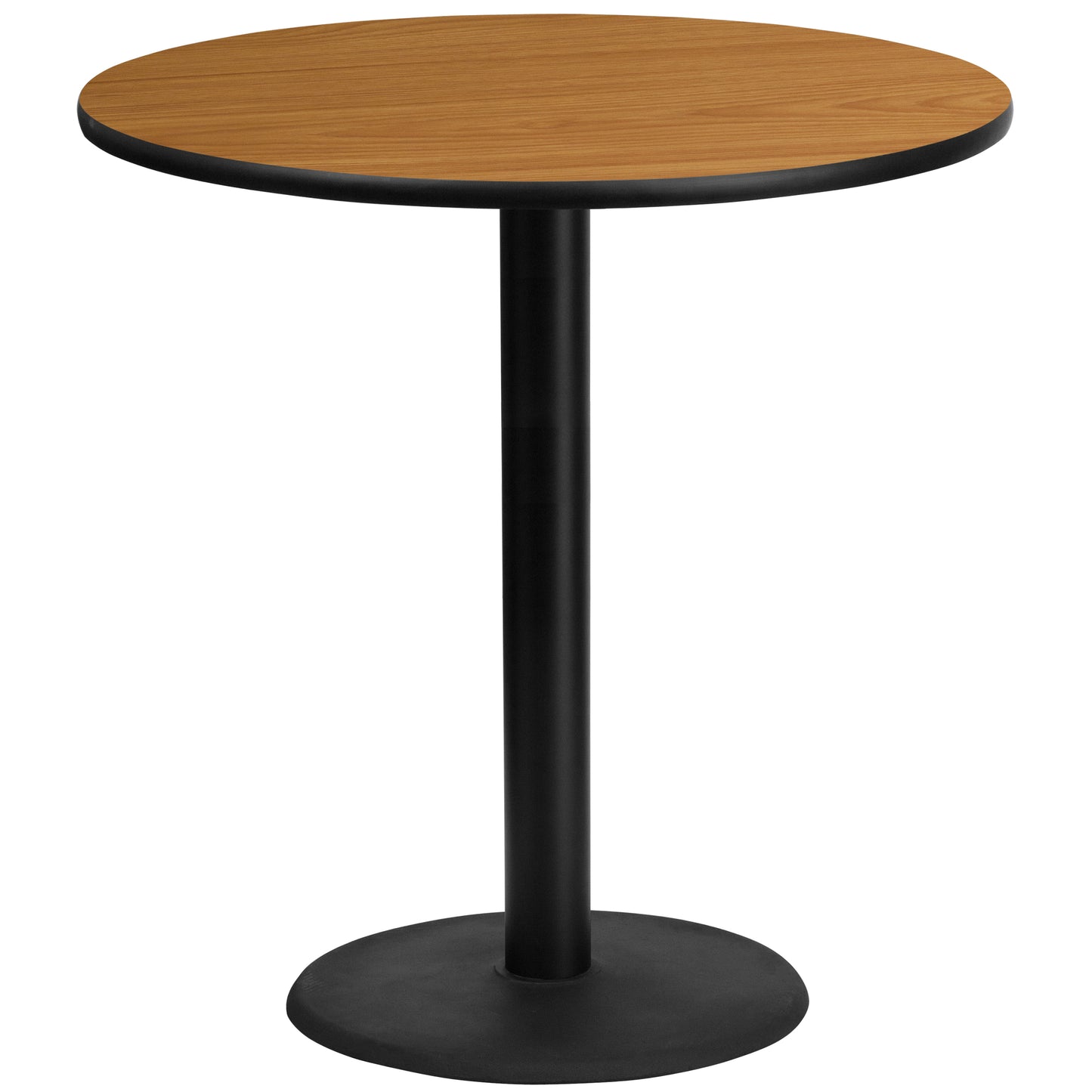 42'' Round Laminate Restaurant Bar Height Table with 24" Table Base