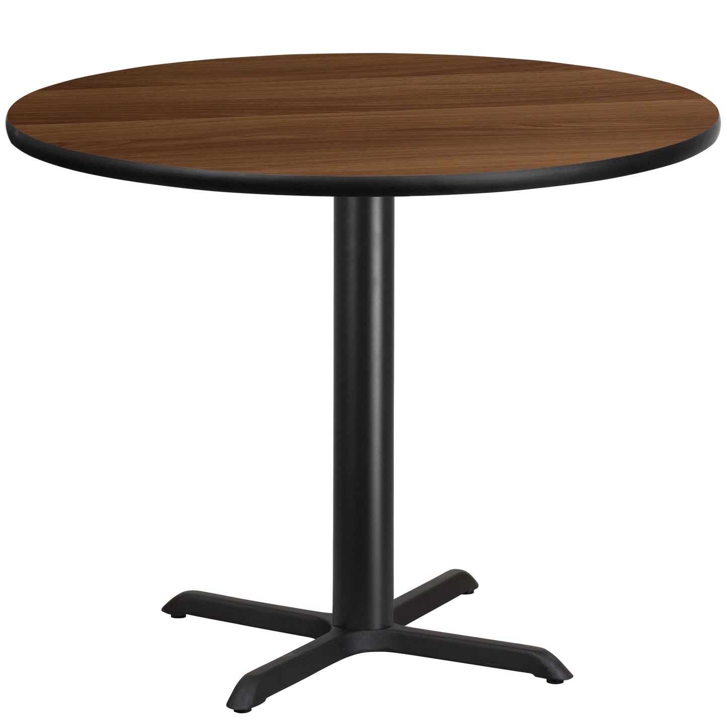 42'' Round Laminate Restaurant Table with 33" x 33" Table Base