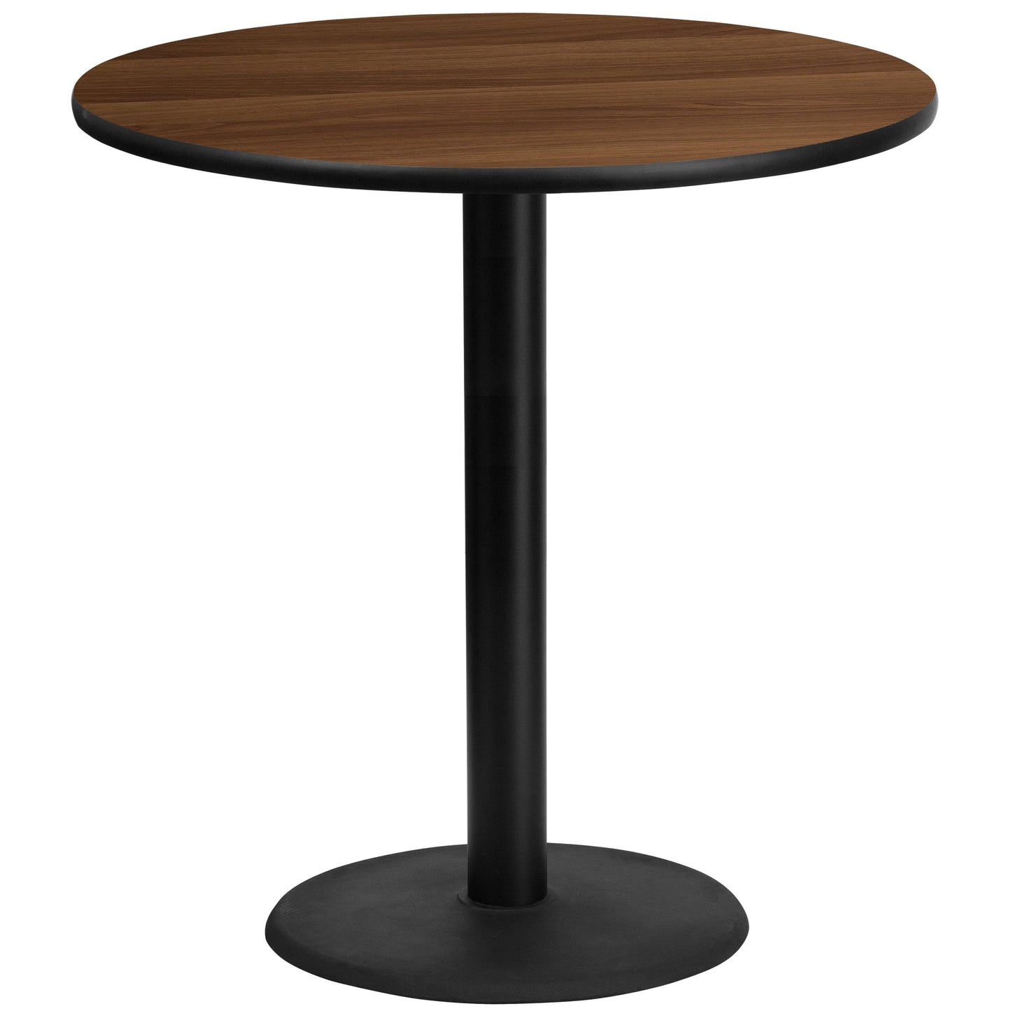 42'' Round Laminate Restaurant Bar Height Table with 24" Table Base