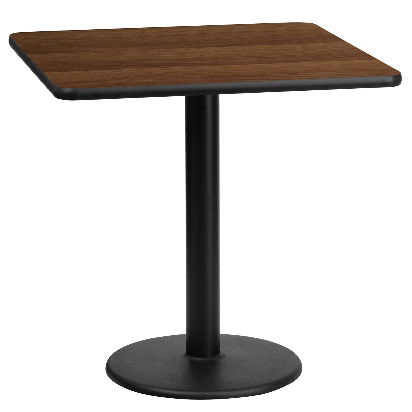 24'' Square Laminate Dining Table with 18" Round Table Base