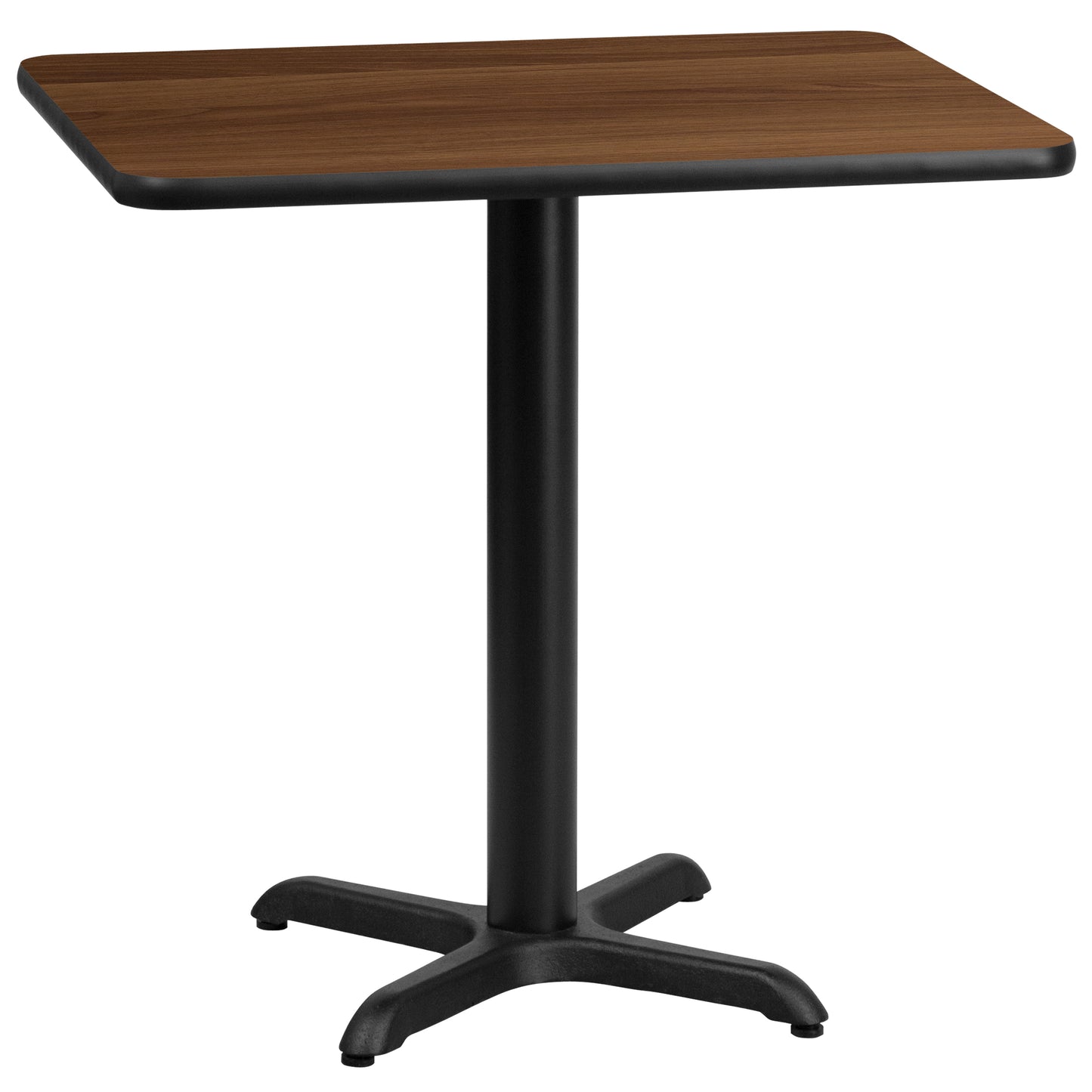 24'' x 30'' Rectangular Laminate Dining Table with 22'' x 22'' Table Base