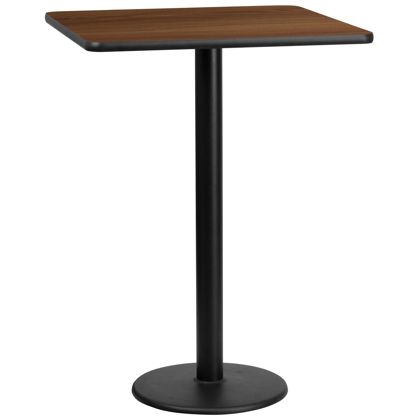 30'' Square Laminate Bar Height Table with 18'' Round Table Base