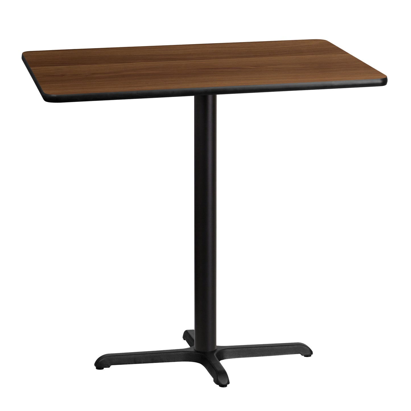 30'' x 42'' Rectangular Laminate Bar Height Table with 23.5'' x 29.5'' Table Base