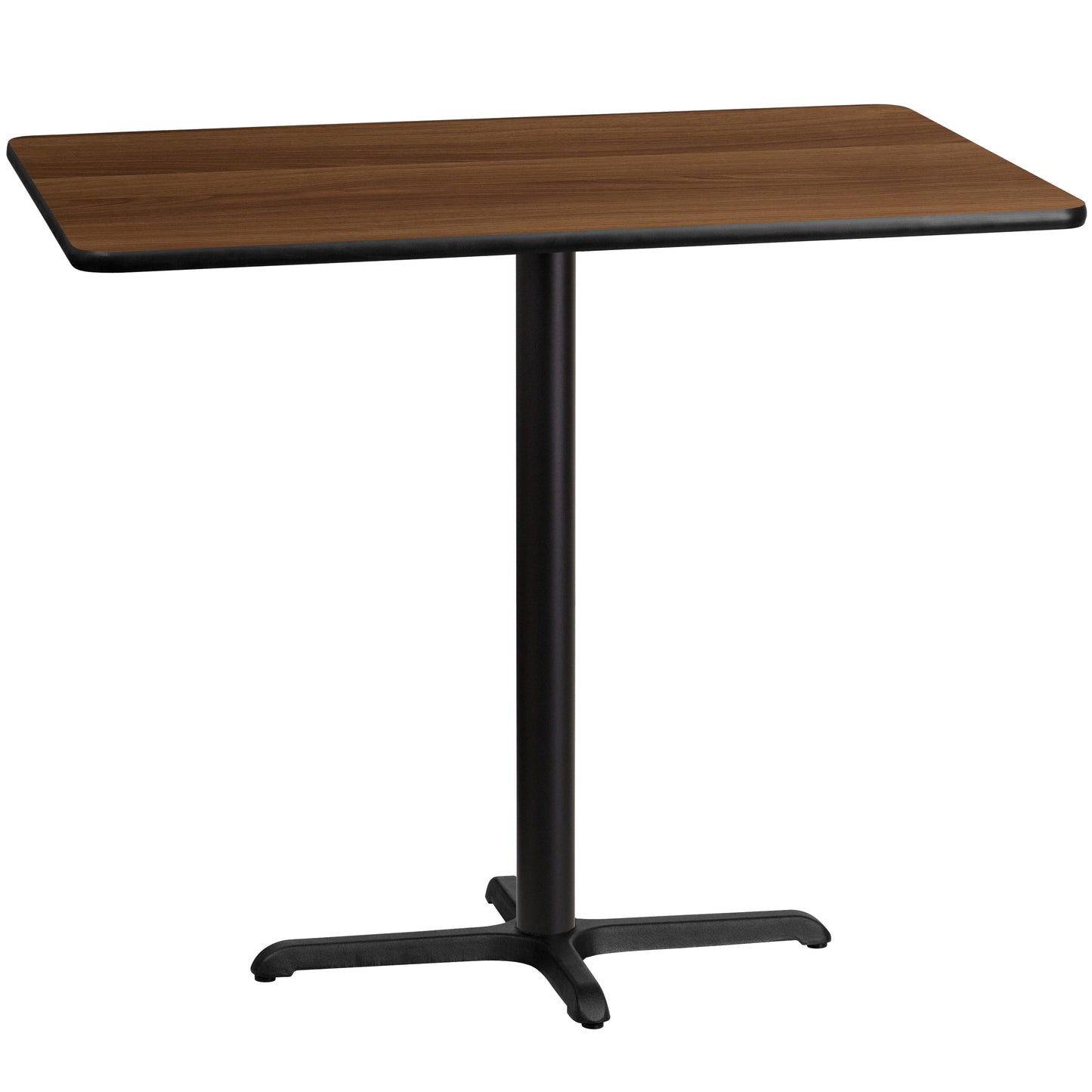 30'' x 48'' Rectangular Laminate Bar Height Table with 23.5'' x 29.5'' Table Base