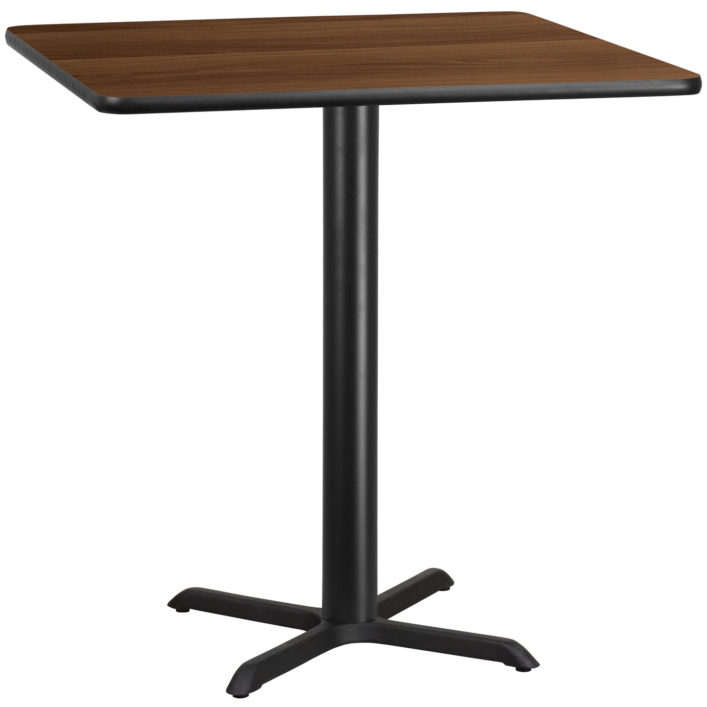 42'' Square Laminate Restaurant Bar Height Table with 33" x 33" Table Base